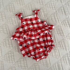 Cat & Jack Red, White & Blue Onesie